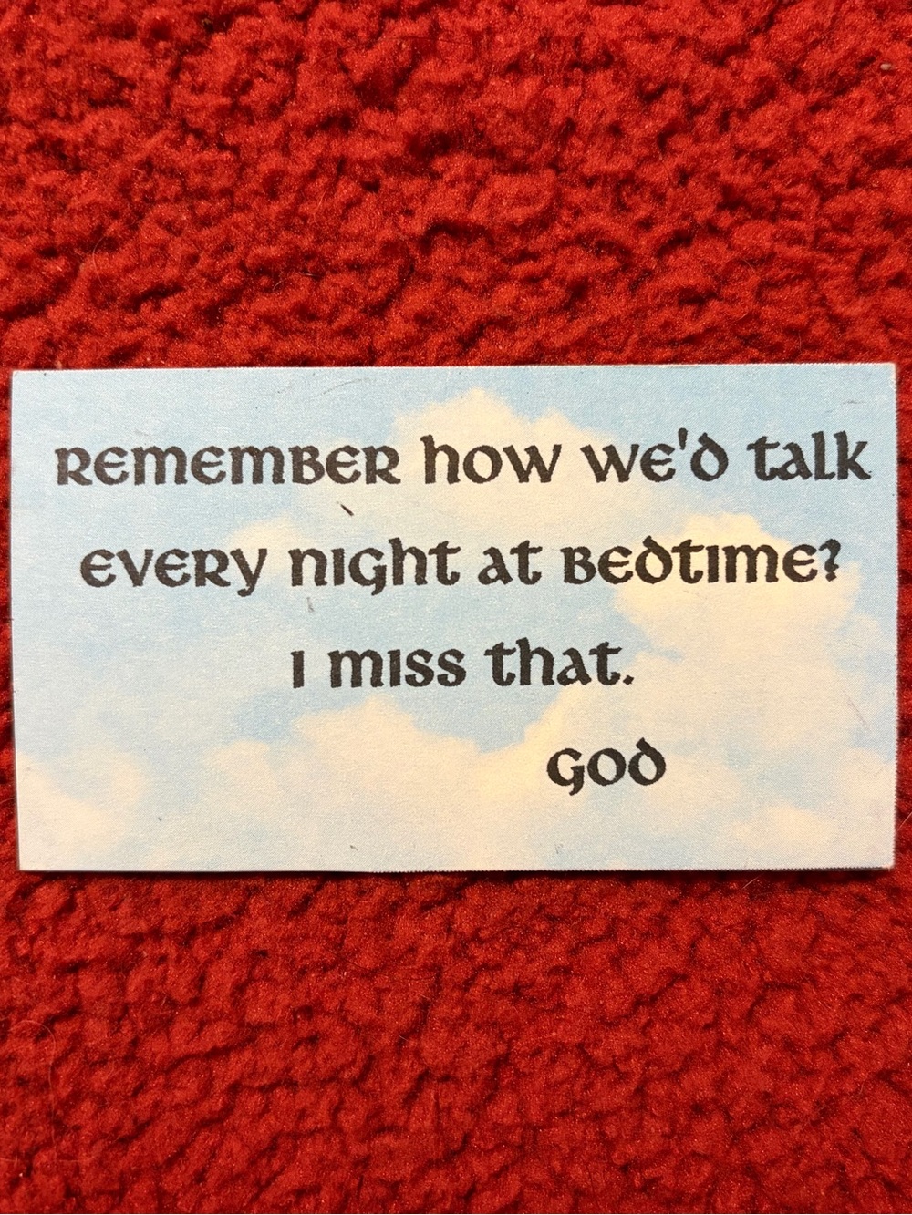 Messages from God magnet